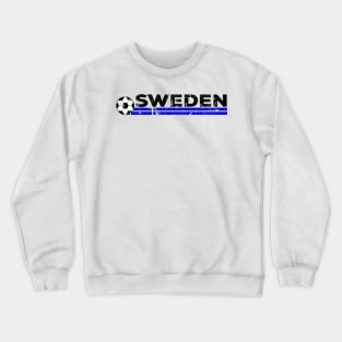 Sweden Football Fan. Sweden Soccer Design Crewneck Sweatshirt